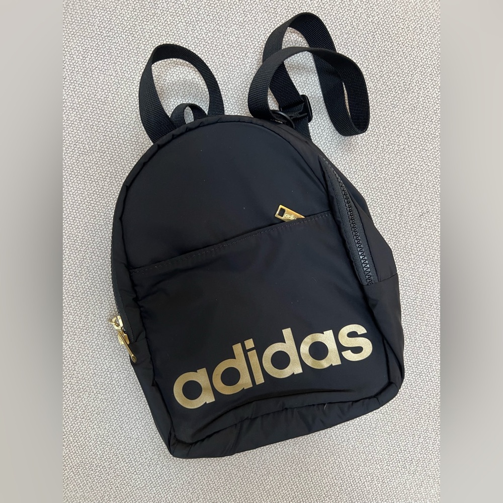Adidas Black and Gold Backpack